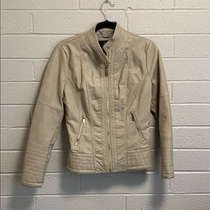 Coalition LA beige Moto Jacket
